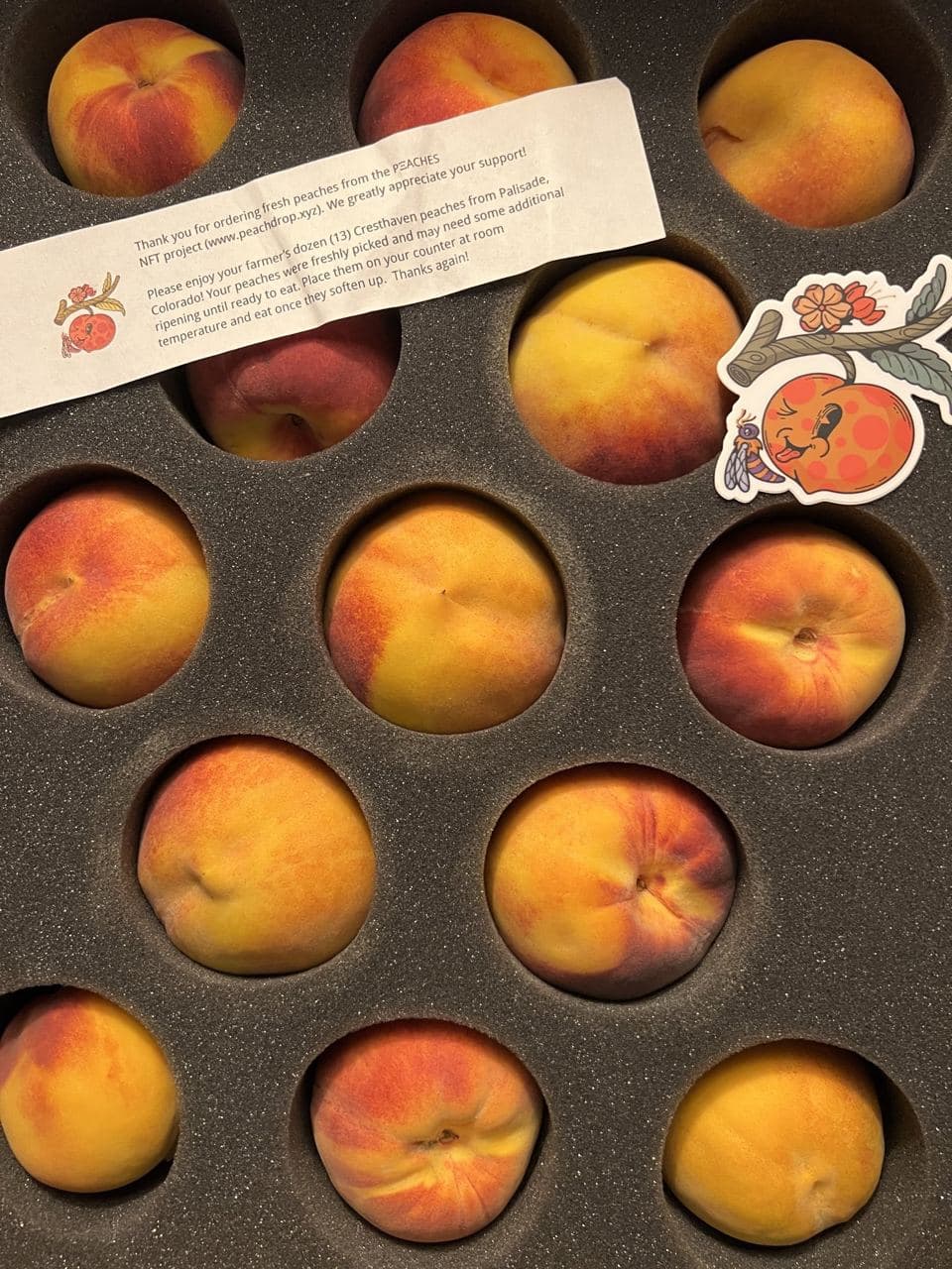 Peach box delivery