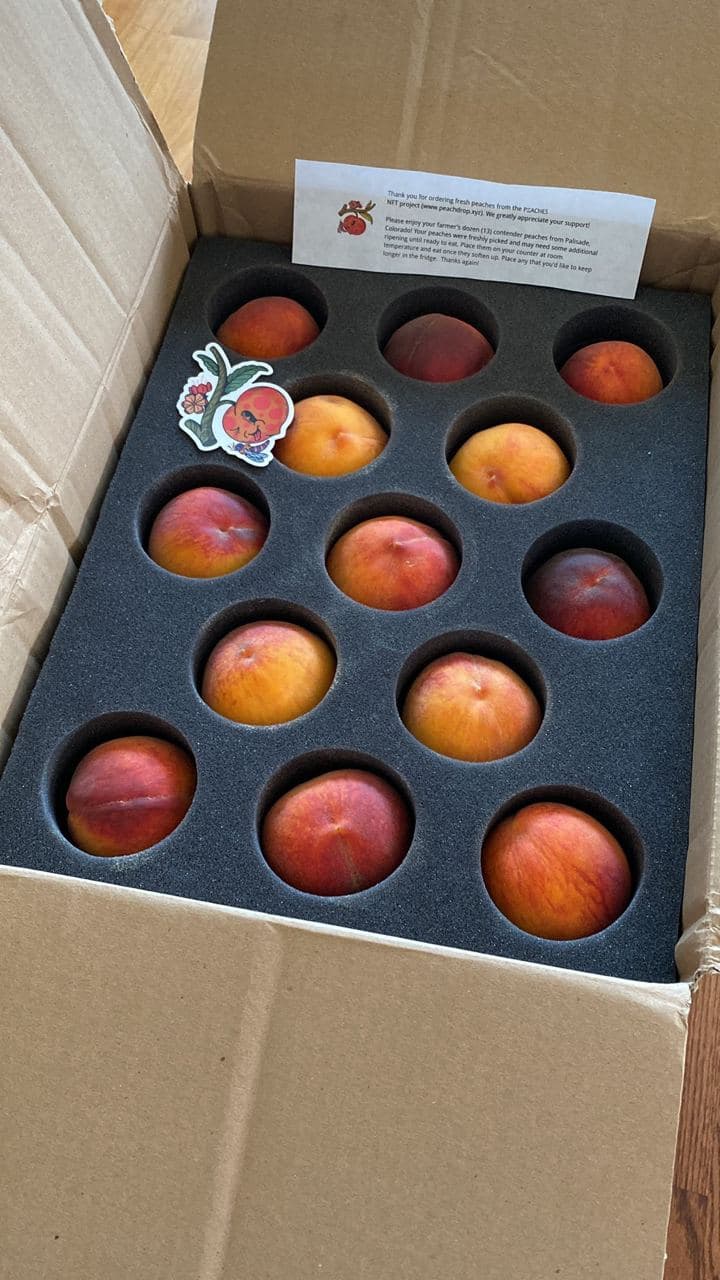 Happy peach holder